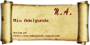 Miu Adelgunda névjegykártya
